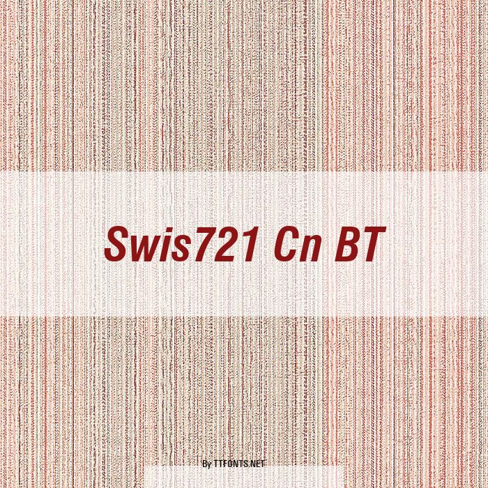 Swis721 Cn BT example